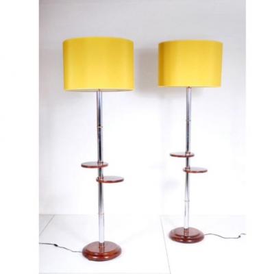 Pair Of Art Deco Floor Lamps
